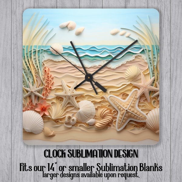 Seashell Clock - Etsy