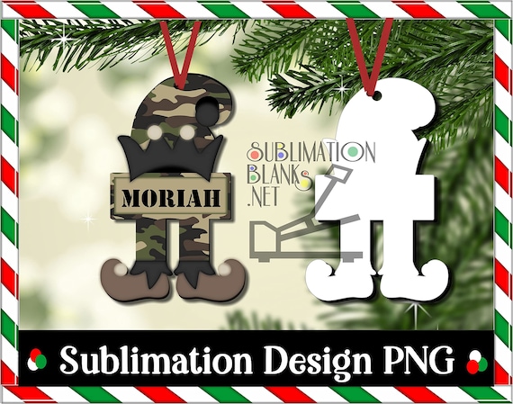ELF Acrylic Sublimation BLANKS Christmas Ornaments Holiday Acrylic