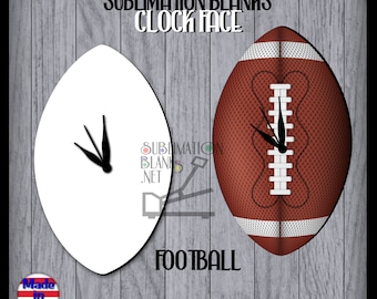 SUBLIMATION CLOCK FACE -Sublimation Blanks - Clock Hardware - Diy - Clock Kit - Wall Clock - Decor - Football fan sports boys room man cave