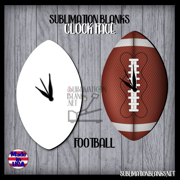 SUBLIMATION CLOCK FACE -Sublimation Blanks - Clock Hardware - Diy - Clock Kit - Wall Clock - Decor - Football fan sports boys room man cave