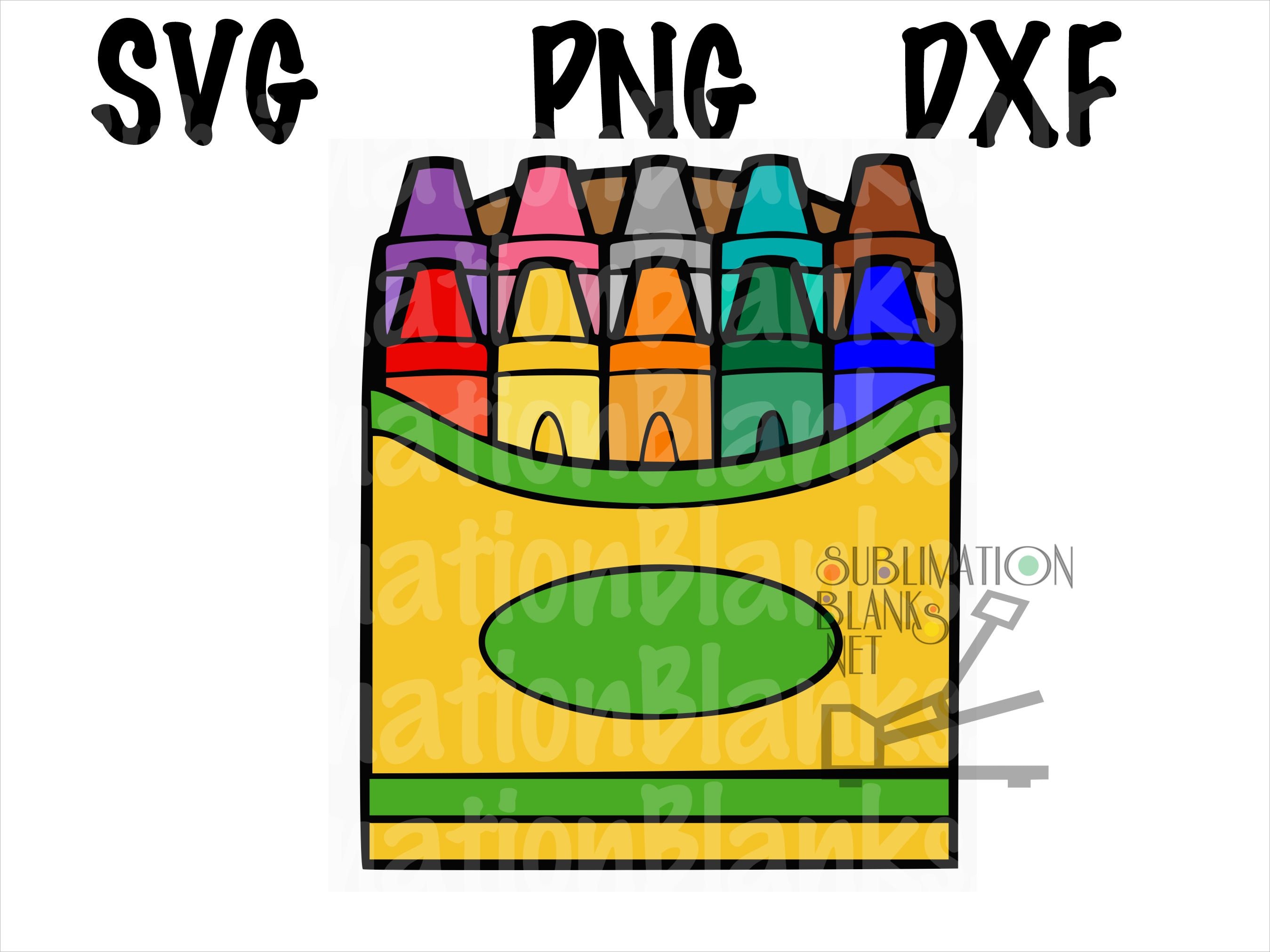 CRAYONS SVG Crayons Png Dxf Crayons Clipart Sublimation Etsy