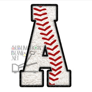 Sublimation Designs Downloass, BASEBALL Png Faux CHENILLE Letters & Numbers Athletic Varsity Alphabet Font Digital Download Chenille Patch