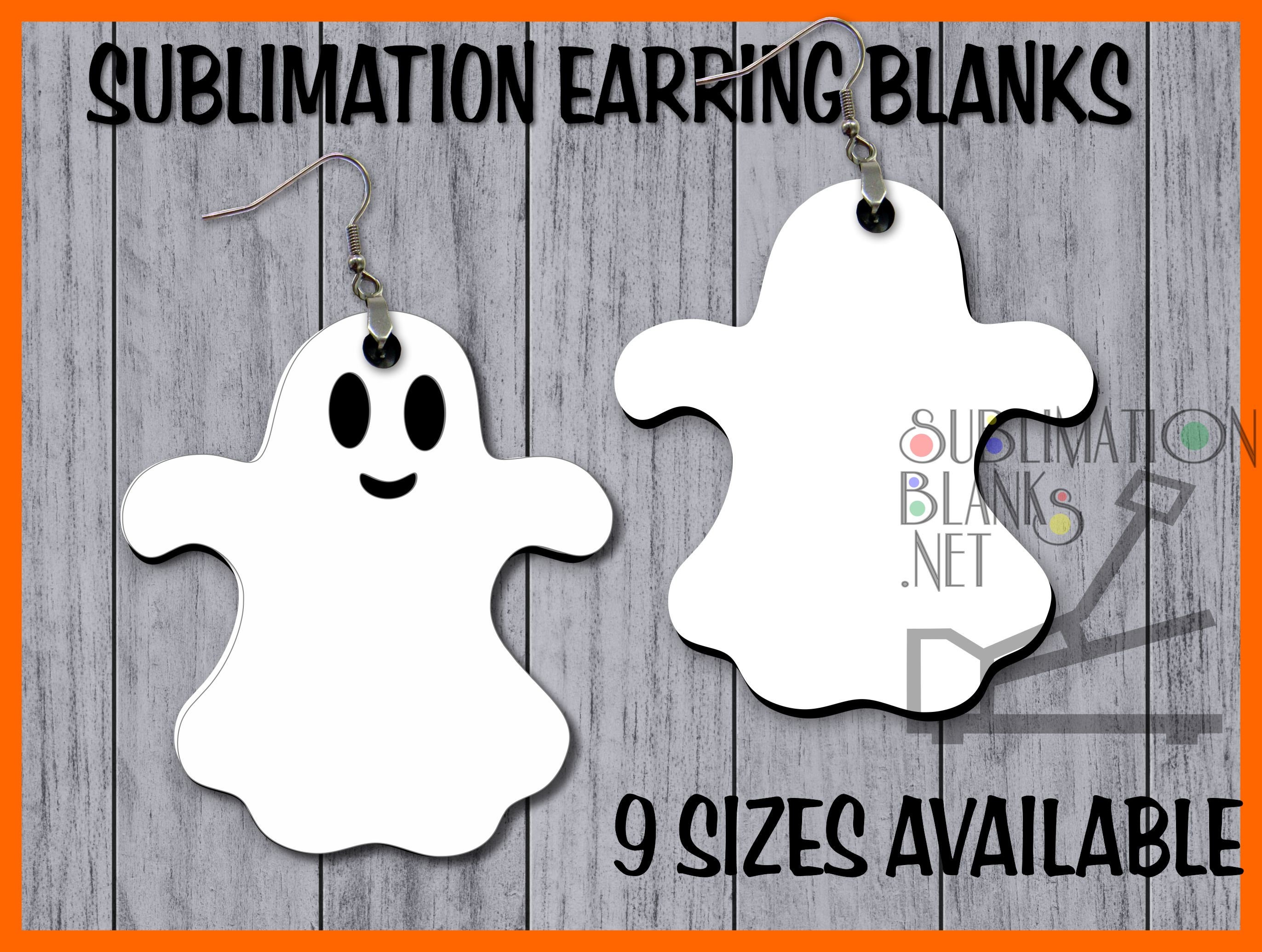 32Pieces Double-Sided Sublimation Earring Blanks Halloween Earrings for  Women