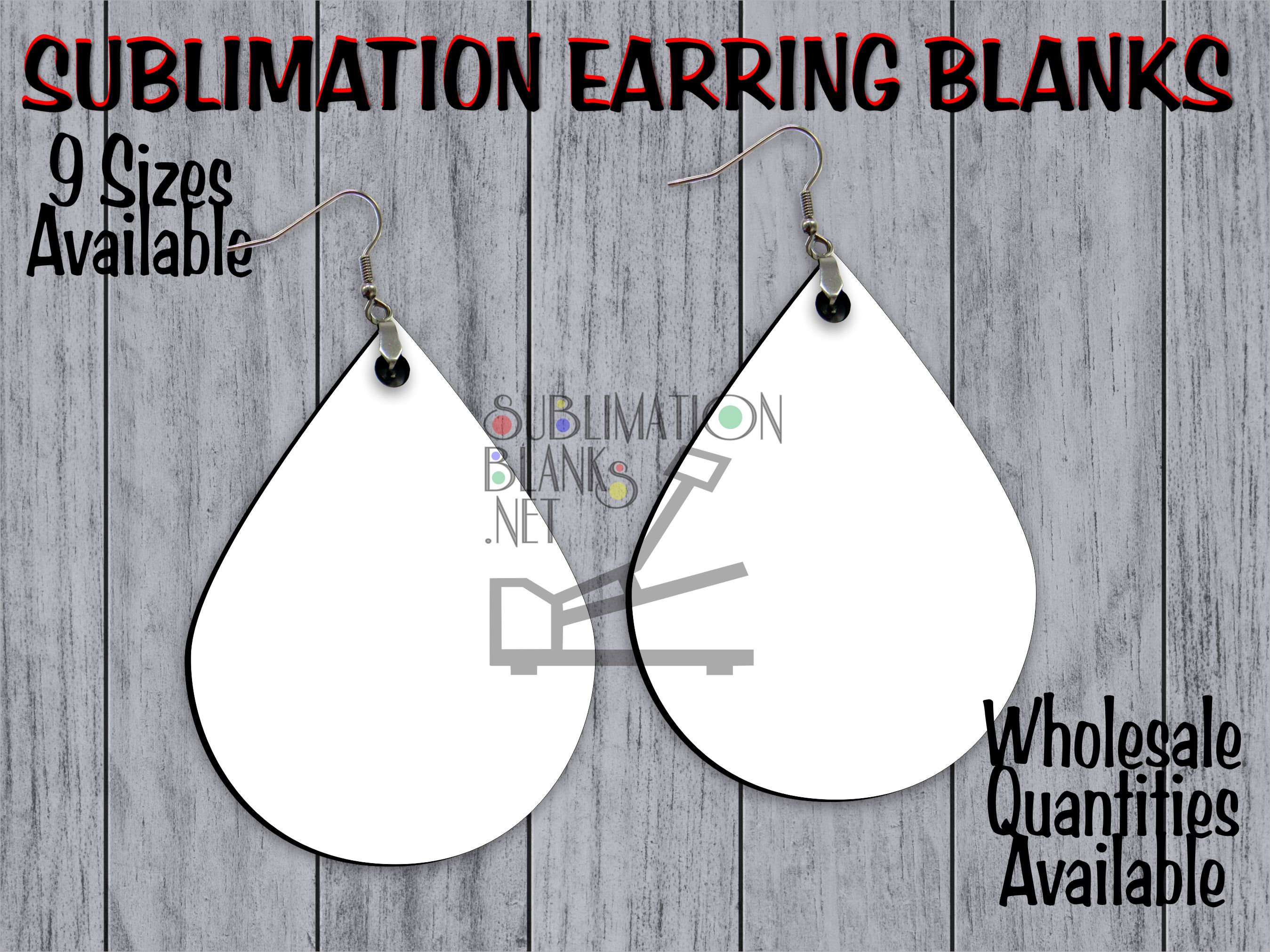 Acrylic teardrop earring shapes, sublimation acrylic teardrops, teardr –  ACC Sublimation Blanks & Designs