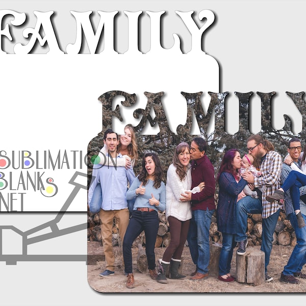 FAMILLE, CADRES PHOTO, Sublimation Blanks, Unisub, Blanks for Sublimation, Photo Frame, Wholesale Sublimation Blanks, diy, kit, diy gift