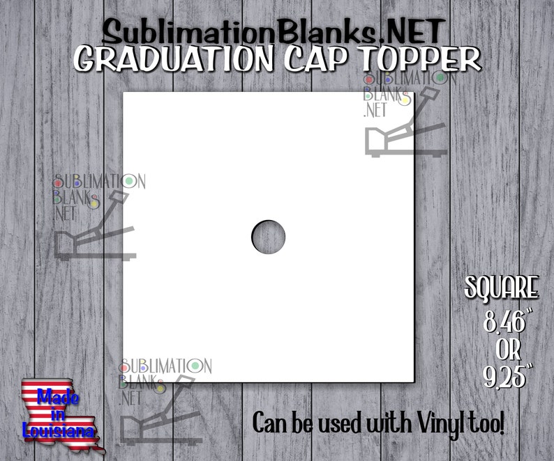 Ss SUBLIMATION BLANKS Graduation Cap TOPPER Graduation Fan Personalized Hat Senior Gift Png Template Included Grad Cap Add a Photo Cap Top image 3