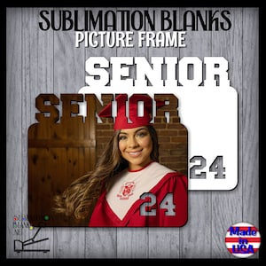 SENIOR -top 24 Corner, PICTURE FRAMEs, Sublimation Blanks, Unisub, Blanks for Sublimation, Photo Frame, Wholesale, diy, graduation gift