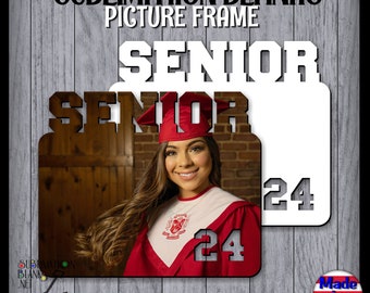 SENIOR -top 24 Corner, PICTURE FRAMEs, Sublimation Blanks, Unisub, Blanks for Sublimation, Photo Frame, Wholesale, diy, graduation gift