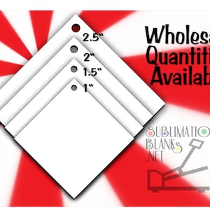 Boucles d&#39;oreilles DIAMANT, Boucles d&#39;oreilles SUBLIMATION, SUBLIMATION BLANKS, Boucles d&#39;oreilles pendantes, Choisissez parmi plusieurs tailles, Simple face, Mdf, Sublimation, Bricolage