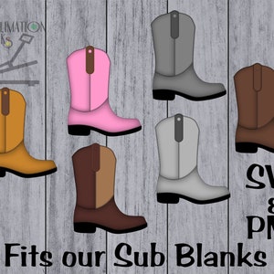 COWBOY Boot SVG COWBOY boots Png Sublimation Designs Earrings Cut Files Clipart Sublimation Designs Downloads Country Western Country Girl