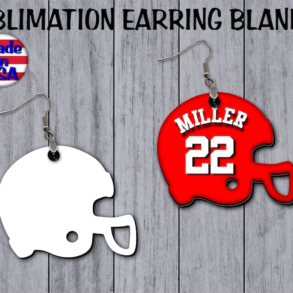 Football Earrings - Etsy