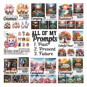 ALL MIDJOURNEY Prompts BUNDLE Past Present Future Prompt Included Instructions Learn How to generate Ai Digital Discord Prompts Google Drive