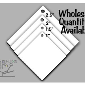 DIAMOND Earrings, SUBLIMATION Earrings, Sublimation BLANKS, Dangle Earrings, Choose from Multiple Sizes, Single Sided, Mdf, Sublimation, Diy