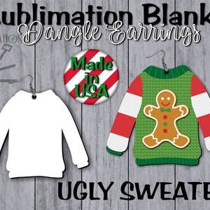 UGLY SWEATER SVG Sublimation Kit Svg png Christmas Svg Holiday Sublimation Designs Downloads Digital Download Alphabet Alpha Letters Fonts image 2