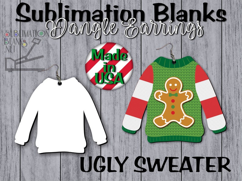 UGLY SWEATER SVG Sublimation Kit Svg png Christmas Svg Holiday Sublimation Designs Downloads Digital Download Alphabet Alpha Letters Fonts image 2