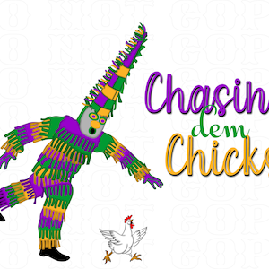 SVG PNG Traditional Cajun Mardi Gras Chasing Chicken Sublimation Designs Digital Download Clipart  svg files for cricut tshirt designs png