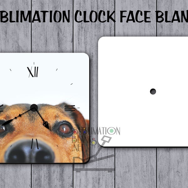 SQUARE Rounded Corners CLOCK FACE, Sublimation Blanks Blanks for Sublimation diy Wall Decor wall clock home decor custom personalized clock