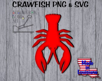 CRAWFISH SVG Crawfish Png Dxf Louisiana Cajun Clipart Sublimation Designs Downloads Crawfish earrings sublimation earring designs, cricut