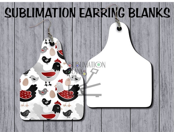 Cow tag earrings on sale wholesale
