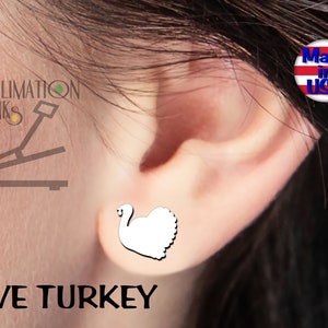 LIVE TURKIJE Oorbellen stuss oorbellen SUBLIMATIE Blanks Groothandel houten oorbellen sieraden blanks Vakantie oorbellen Thanksgiving oorbellen Stud