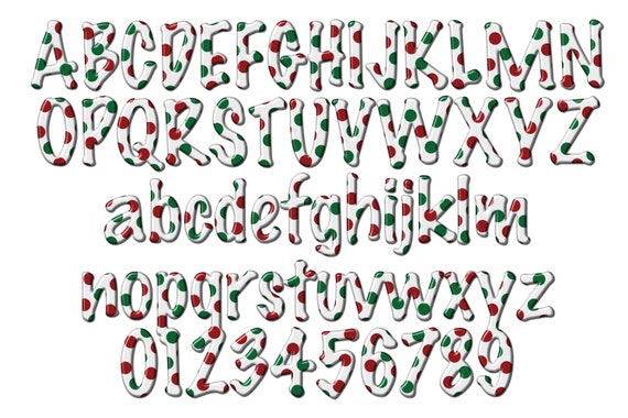 Weihnacht Buchstaben PNG Bündel