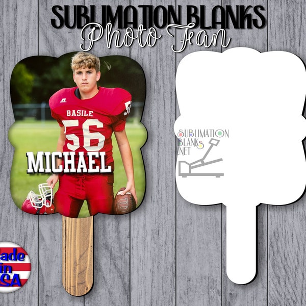 Single Sided SUBLIMATION Blanks PADDLE FAN 8" 10" 12" 14" 16" 18" 20" 22" Picture Photo Diy Unisub Graduation Fan Wedding Fan Memorial Fan