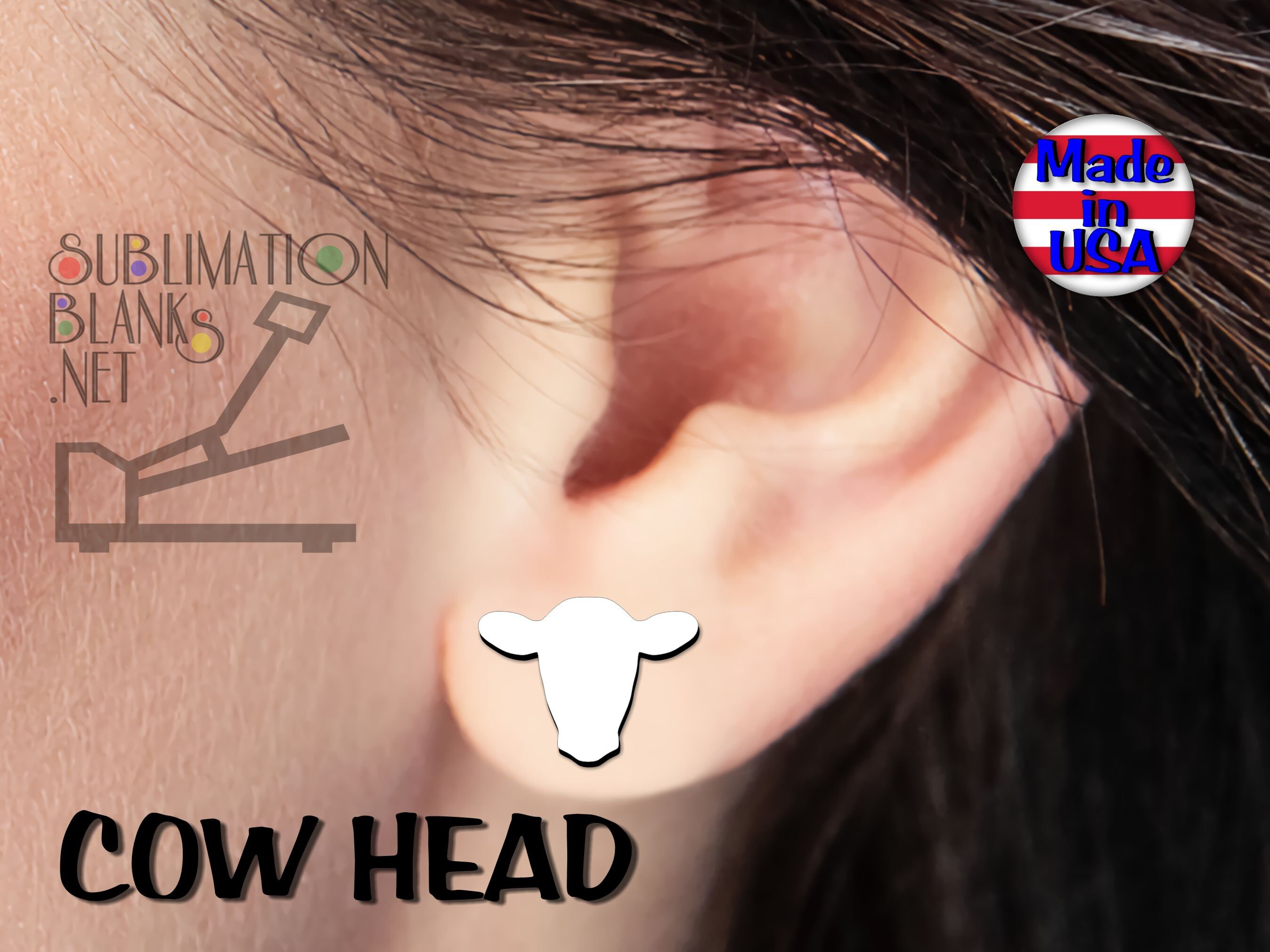 Ds SUBLIMATION BLANKS Cute Highland Cow, Farm Animal Cutout Dangle  Earrings, Jewelry, Fun Earrings, Cute Earrings, Unisub, Double Sided, Diy 
