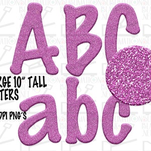 Png, Digital, Sublimation Designs Downloass HOT PINK GLITTER Png Font Png LetterScrapbook AlphabetClipart sublimation png files for cricut