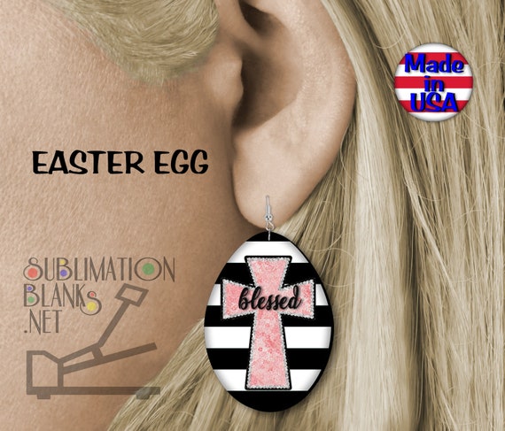 Ss EASTER EARRINGS Sublimation Blanks Earrings Dangle Easter -  Hong  Kong
