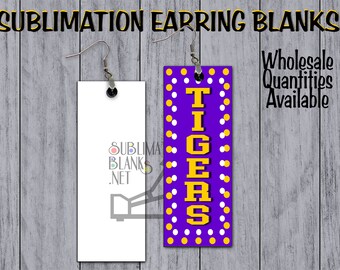 Single Sided Earrings SUBLIMATION Blanks fat Long RECTANGLE Earrings Wholesale Cute Earrings Dangle & Drop Earrings Jewelry Blanks diy sub
