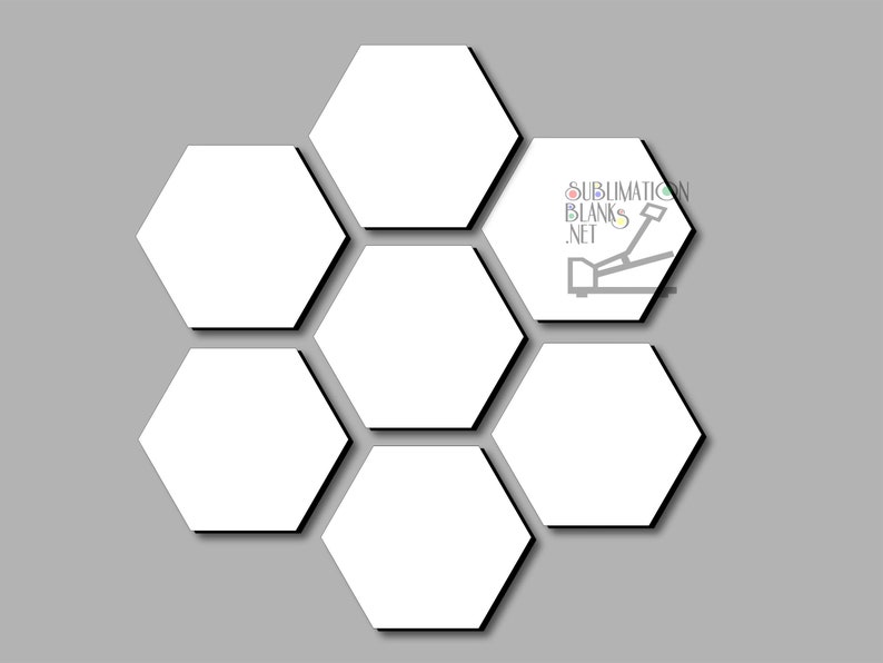 HEXAGON Wall Tiles PICTURE Frames Sublimation Blanks Photo Etsy