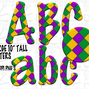 Fleur De Lis, Cajun MARDI GRAS PNG, Font png, Letters, Png, Alphabet, Monogram, Sublimation Designs Downloass, Initial, purple, green, gold