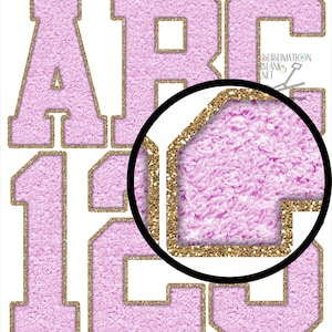 VALENTINES day png PINK Gold Glitter Faux CHENILLE Patches Letters PNg Alphabet Font sublimation png diy printable bundle clipart download