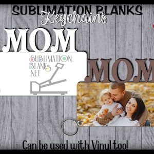 Ss MOM KEYCHAIN Sublimation Blanks Hardware INCLUDED Wholesale Handmade Mothers Day Gifts Gifts for Mom Dog Mom Keyring Photo Gift Ideas Diy