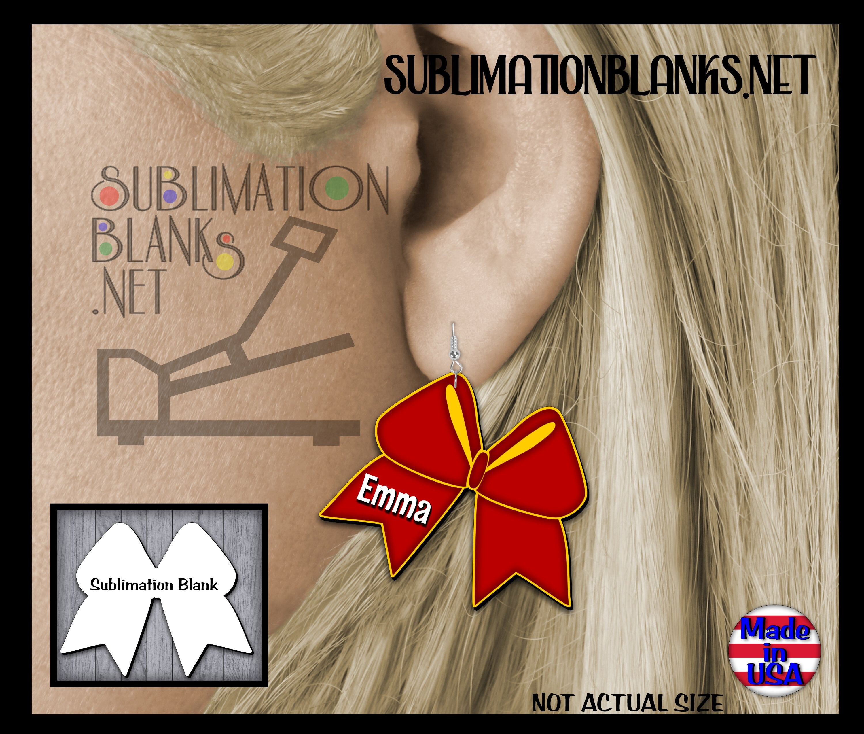Buy Ds SUBLIMATION BLANKS COW Head Earrings Cattle Earrings Dangle