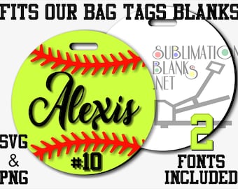 SOFTBALL, Svg, PNG, Sublimation Designs Digital Download, Clipart, digital design, svg files for cricut, svg files, bag tag designs, blanks