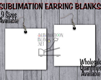 DOUBLE Sided Earrings SUBLIMATION Blanks SQUARE Earrings Wholesale Cute Earrings Dangle & Drop Earrings Jewelry Blanks diy Do it yourself