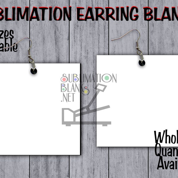 DOUBLE Sided Earrings SUBLIMATION Blanks SQUARE Earrings Wholesale Cute Earrings Dangle & Drop Earrings Jewelry Blanks diy Do it yourself