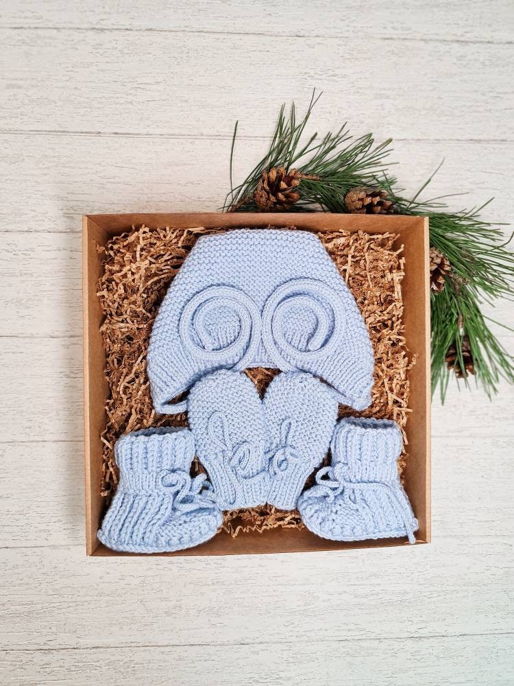 Gift box for new parents merino wool set for baby newborn Etsy