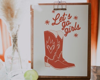 Nashville Möhippa Barskylt | Austin Möhippa Barskylt | Western Möhippa Barskylt | Cowgirl Bar Ladda ner och utskrivbar