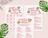 Palm Springs Bachelorette Game Bundle Tropical Pool Party Flamingo Bachelorette Games Bachelorette Instant Download Printable Games