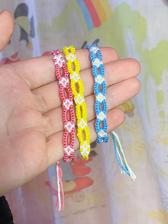 Flower thread sale bracelet