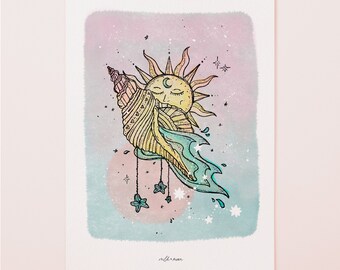 Aquarius Watercolour Print