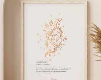 Sagittarius Star Sign Print