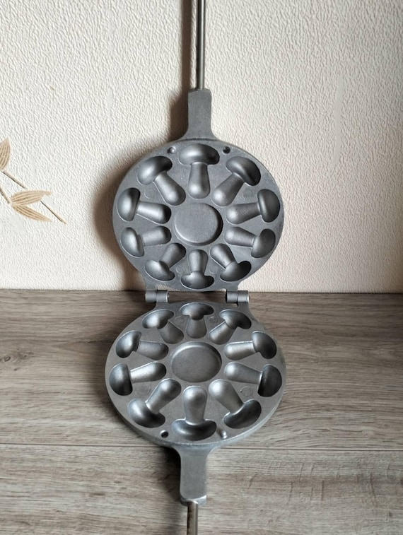 RARE Original Mushroom Cookies Press Form for Baking Biscuits Soviet Mold Oreschki