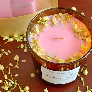 Sweet Synergy | Summer Gifts | Birthday Gifts | Black Currant and Jasmin Candle | Pink Candle | Homemade Candles | Paraffin Candles
