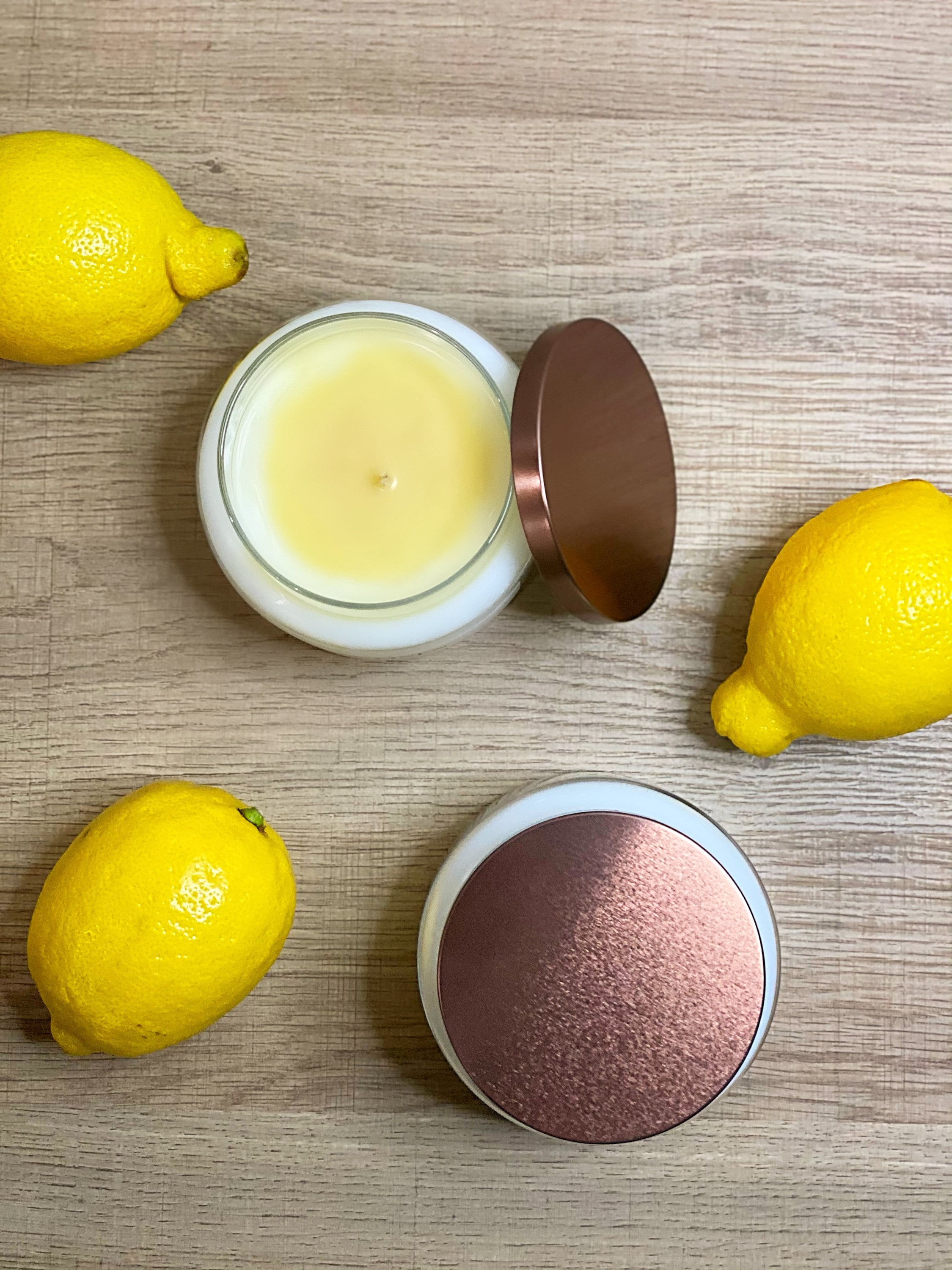 Lemon & Linen Lemon Candle Linen Candle Clean Cotton Etsy