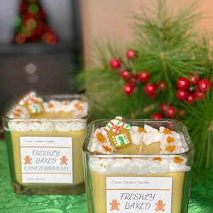 Freshly Baked Gingerbread Candle - Holiday Candles - Christmas Candles - Gingerbread Candles - Homemade Candles