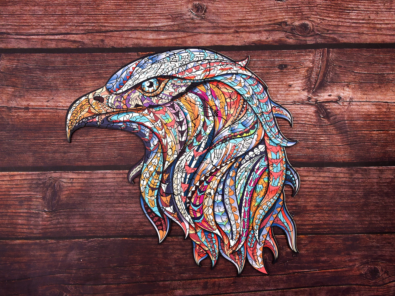 Eagle Wooden Jigsaw Puzzles for Adult Animals Puzzle Unique Etsy