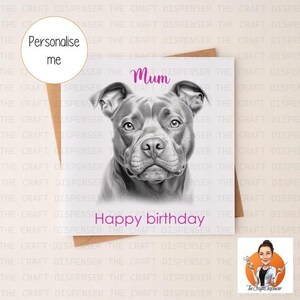 Hund | Geburtstagskarte | personalisierte Karte | Mama | Papa | nan | Schwester | Freund